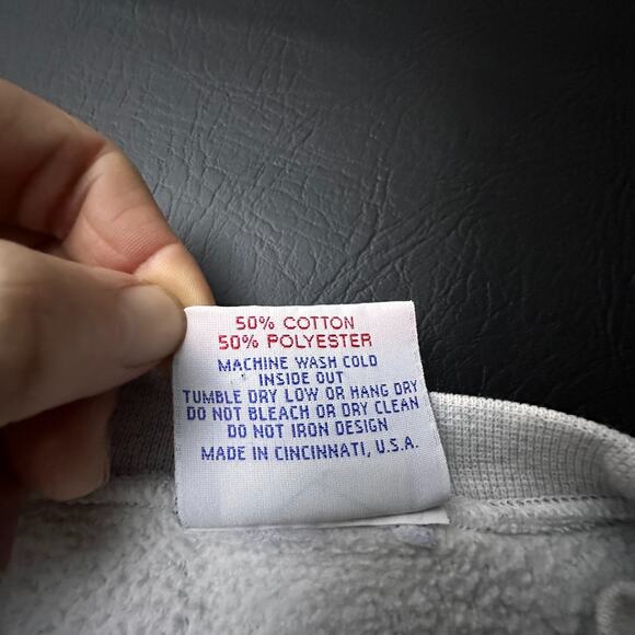 VTG Notre Dame Sweatshirt Adult Medium Gray University Crew Neck Y2k Made in USA - Picture 4 of 8